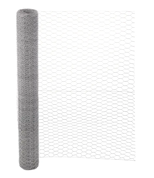 Garmix Grillage à poules 25mm 0.80mm 120cm x 25m Galvanisée