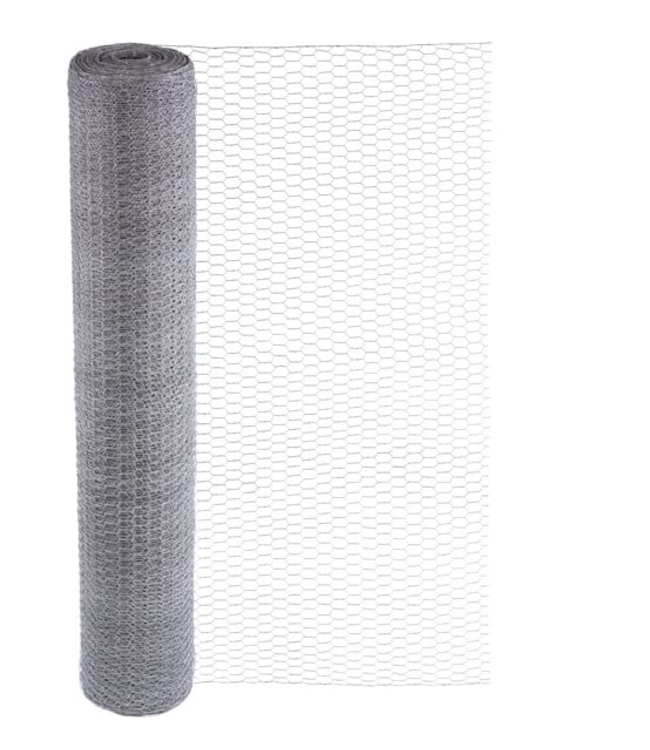 Garmix Grillage à poules rouleau 25m. 120cm. 13mm. 0,7mm galvanisée