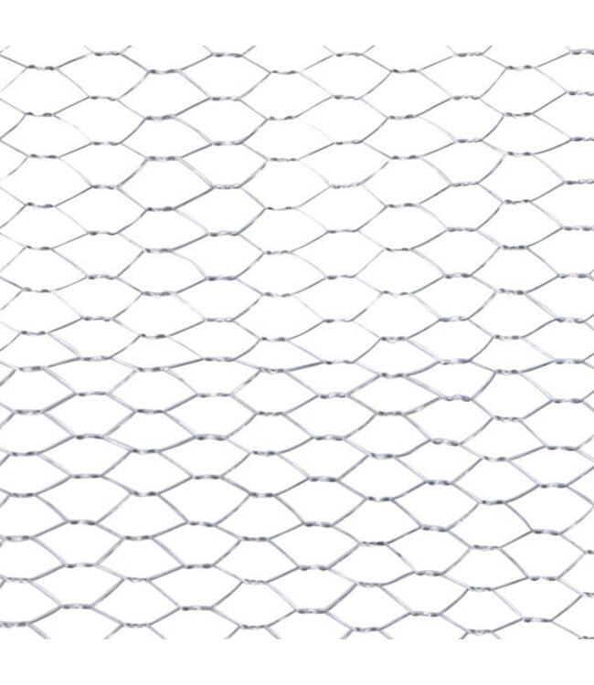 Garmix Grillage à poules rouleau 25m. 100cm. 13mm. 0,7mm galvanisée