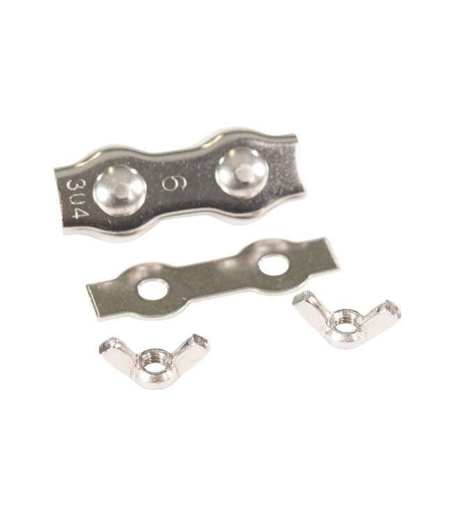 Garmix Connecteur 10 pièces pour cordon en acier inoxydable