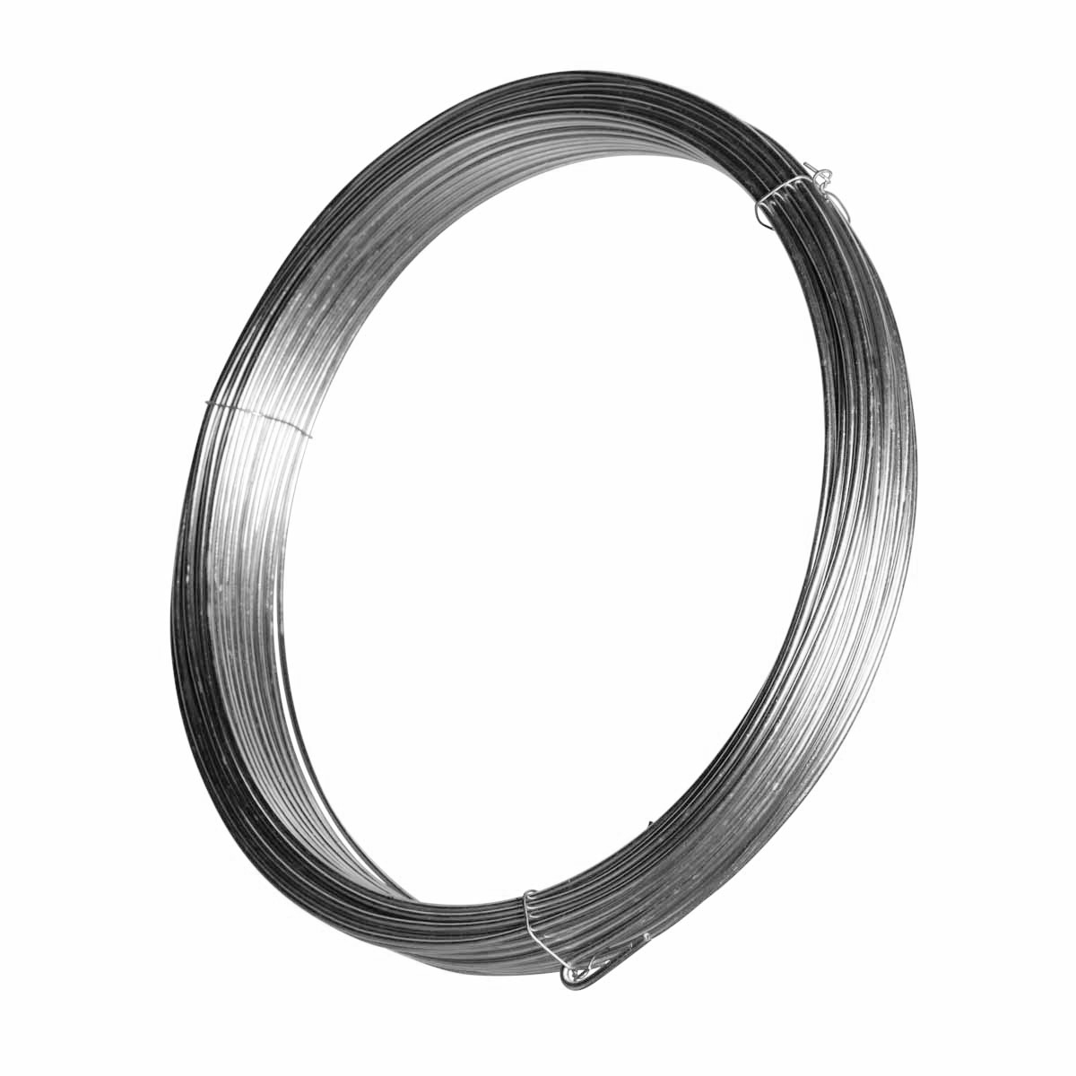Lot De 2 Fils De Ligature Acier Galvanisé 1 Mm X 50 M - Pour Jardin, Bricolage, Fixation Plantes, Clôtures, Décorations