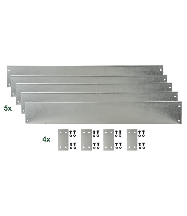 Garmix Bordure en acier corten 14cm 5 mètres, 1mm