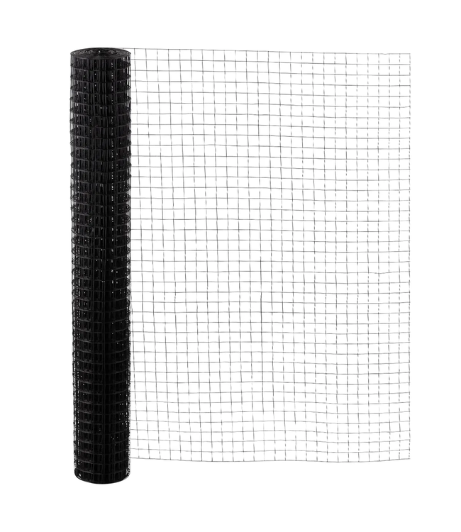 Kence Grillage de vollière 19 x 19mm 1.45mm 150cm 15m Noir