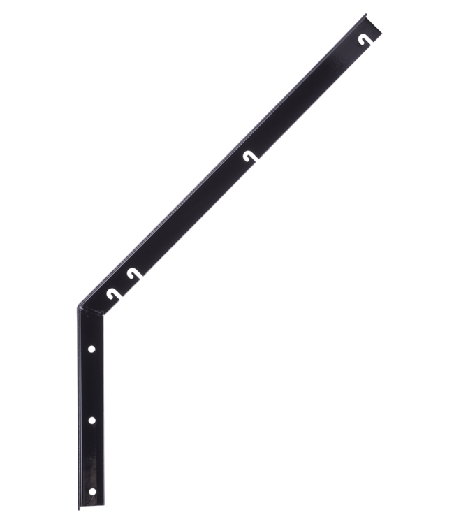 Garmix Support de fil barbelé coudé 3mm 40mm 570mm 280mm Noir