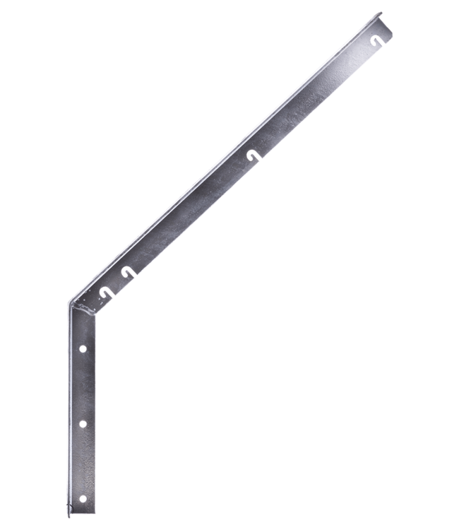 Garmix Support de fil barbelé incliné 3mm 40mm 570mm 280mm Galvanisé