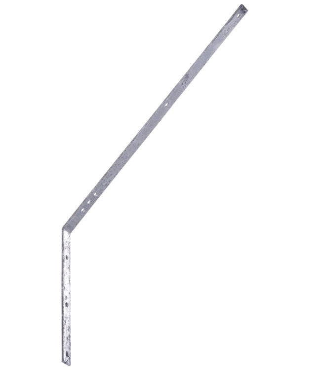 Garmix Porte Fil de fer barbelé incliné 5mm 30mm 570mm 280mm galvanisé