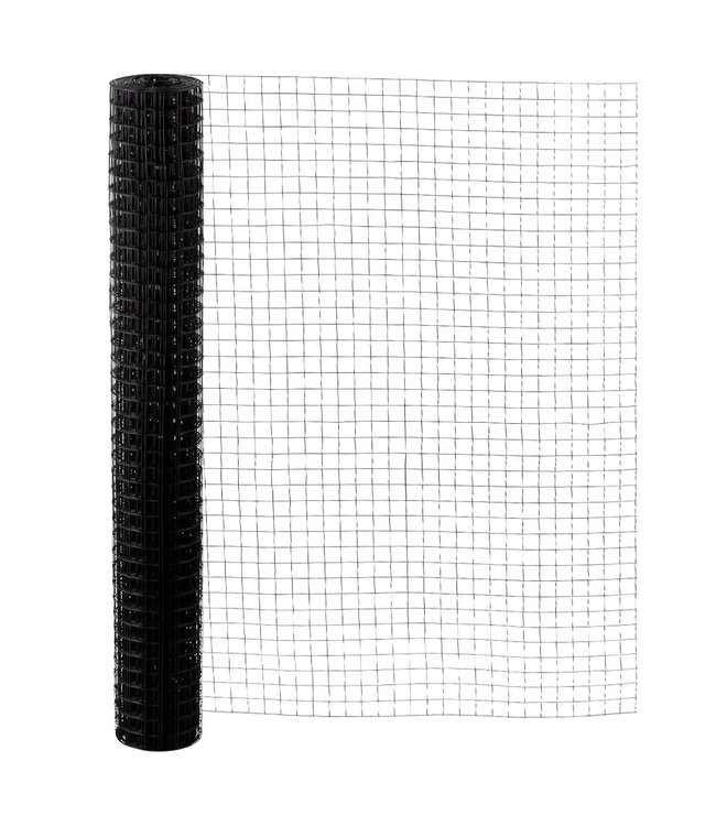 Garmix Grillage de vollière 19 x 19mm 1.2mm 100cm x 10m noir