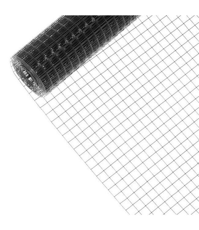 Kence Volieregaas 25x25mm 1,45mm 150cm x 15m Zwart
