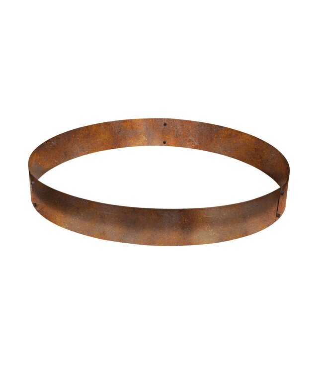 Garmix Bordures rondes en acier Corten, ø 100 cm - hauteur 14 cm (2 pièces)