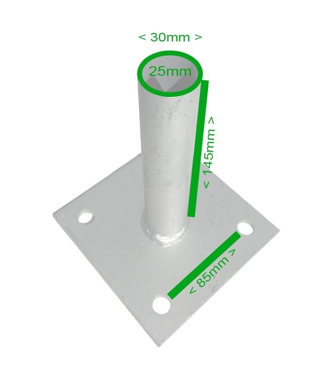 Garmix Repose-pieds pour Poteaux de 34 mm.