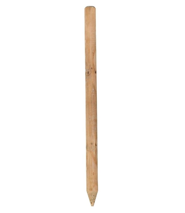 Bruin 250cm 10cm Gefreesde Ronde Palen Hout Geimpregneerd
