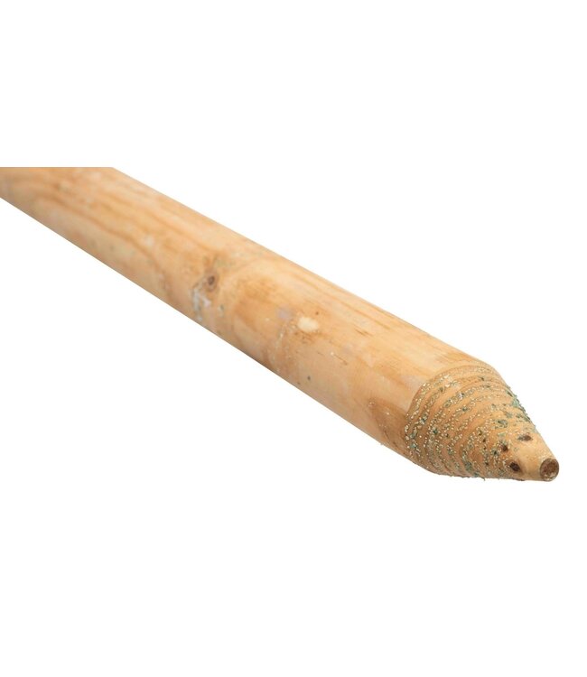 Bruin 250cm 10cm Gefreesde Ronde Palen Hout Geimpregneerd