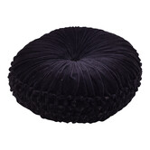 Mycha Ibiza - Velvet - fluweel - rond - sierkussen - 45cm - Zwart