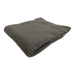 Plaid Jutta zacht gebreid 130 x160 Grijs