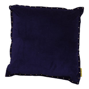 Sierkussen Pala Velvet katoen 45x45 Donkerblauw