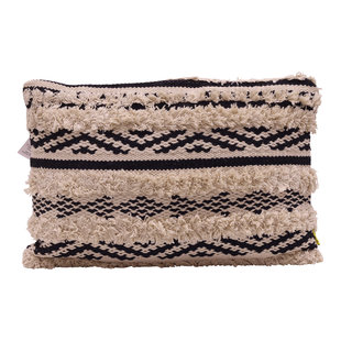 Boho sierkussen IBZ13 40x60 beige zwart