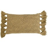 Mycha Ibiza - sierkussen - Macrame - kussen - mosterd- 30 x 50 cm