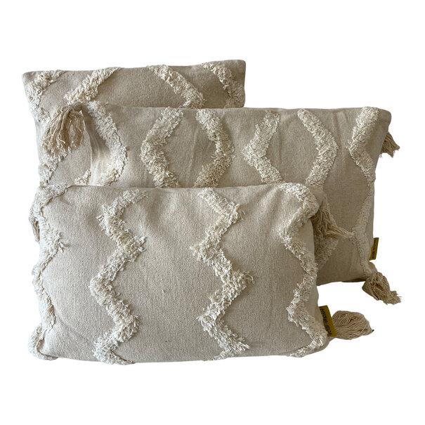 Mycha Ibiza Mycha Ibiza - Bohemian - sierkussen - Boho kussen - beige - 30x50 cm – IBZ23