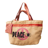 Mycha Ibiza - strandtas - weekendtas - handtas - rits - clutch - jute – handgemaakt -MycXL5