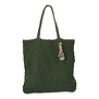 Mycha Ibiza - tas - groen - jute - shopper - 40x40 cm - Mybag03