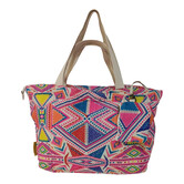 Mycha Ibiza - strandtas - weekendtas - handtas - rits - clutch - katoen – MYC220006