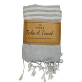 Take A Towel hamamdoek Helen grijs ca 90x170 cm