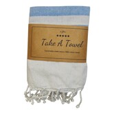 Take A Towel hamamdoek Lisa lichtblauw ca 90x170 cm