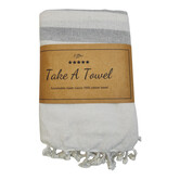 Take A Towel hamamdoek Lisa grijs ca 90x170 cm