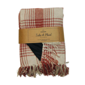 Take A Plaid Picknickkleed - gerecycled katoen - ca160x160 cm - duurzaam - roest