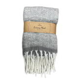 Take A Plaid - mohair - polyester- luxury - plaid - grey
