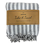 Fouta Tess 2 grijs Ca 180 x180 cm