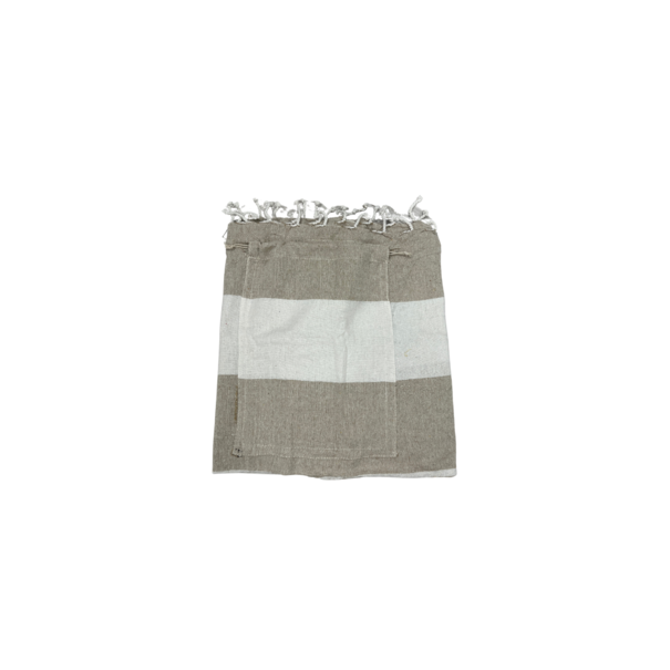 2 in 1 -  Fouta tas Jip 3 beige Ca 90 x180 cm