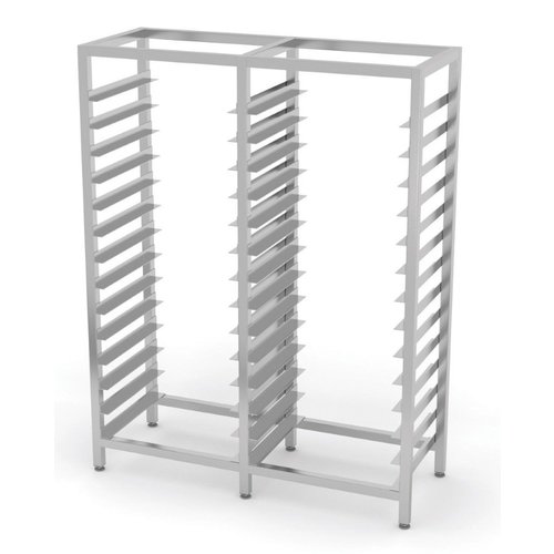 INOXI Regaalwagen RVS dubbele uitvoering 2x10 2/1GN 1405X540X1800(h)mm