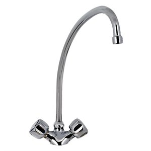 Gastro M Single Hole Mixer with Multiple Turn Knobs and Spout 300mm