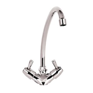 Gastro M Single Hole Mixer with 90° Turn Levers and Spout 300mm