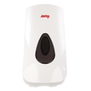 Jantex Manual Liquid Soap and Hand Sanitiser Dispenser 900ml White