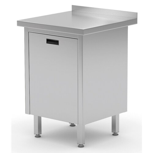 Working Tables with Swing-out Trash Can