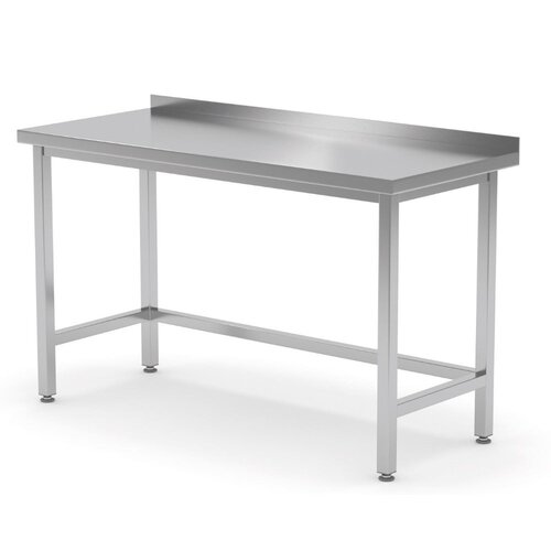 INOXI RVS Werkblad + Spatrand + Steunbalk HEAVY DUTY 900(b)X600(d)X850(h)mm