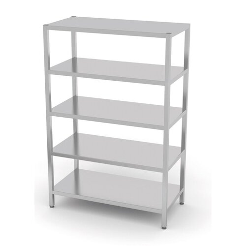 INOXI RVS Opbergrek - 5 Schappen 1100X700X1800(h)mm