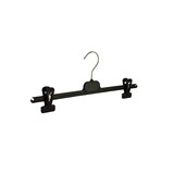 Knijperhanger - Volwassenen - PG40 - 10 Stuks - Kunststof - Zwart - Verschuifbare Anti-slip knijpers - 40 cm - Rokhanger - Broekhanger - Pantalonhanger - PG-Serie