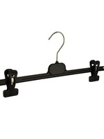 Knijperhanger - Volwassenen - PG40 - 30 Stuks - Kunststof - Zwart - Verschuifbare Anti-slip knijpers - 40 cm - Rokhanger - Broekhanger - Pantalonhanger - PG-Serie