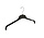 Kledinghanger - Volwassenen - TU47 - 20 Stuks - Blousehanger - Shirthanger - Kunststof - Zwart - Rokinkepingen - 47 cm - Kleerhanger - TU-Serie