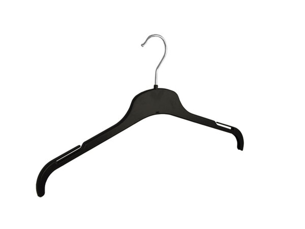 Kledinghanger - Volwassenen - TU47 - 20 Stuks - Blousehanger - Shirthanger - Kunststof - Zwart - Rokinkepingen - 47 cm - Kleerhanger - TU-Serie Kledinghanger - Volwassenen - TU47 - 20 Stuks - Blousehanger - Shirthanger - Kunststof - Zwart - Rokinkepingen - 47 cm - Kleerhanger - TU-Serie