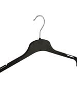 Kledinghanger - Volwassenen - TU43 - 40 Stuks - Blousehanger - Shirthanger - Kunststof - Zwart - Rokinkepingen - 43 cm - Kleerhanger - TU-Serie