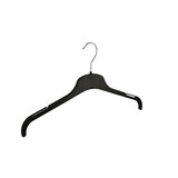 Kledinghanger - Volwassenen - TU38 - 50 Stuks - Blousehanger - Shirthanger - Kunststof - Zwart - Rokinkepingen - 38 cm - Kleerhanger - TU-Serie