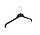 Kledinghanger - Volwassenen - TU38 - 40 Stuks - Blousehanger - Shirthanger - Kunststof - Zwart - Rokinkepingen - 38 cm - Kleerhanger - TU-Serie