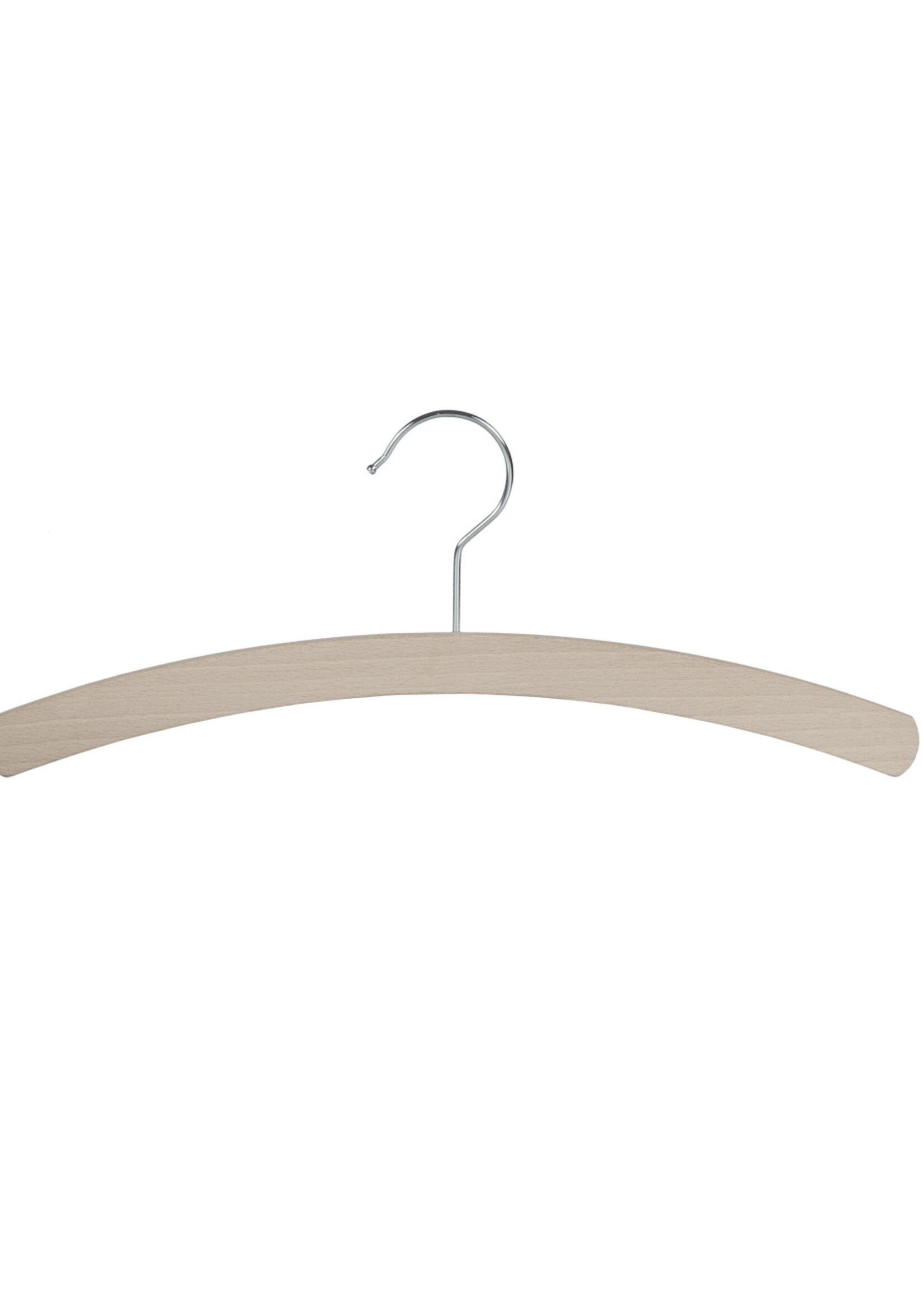 Kledinghanger - Kinderen - 1501-34 - 50 Stuks - Blousehanger - Shirthanger - Beukenhout - Naturel Ongelakt - 34 cm - Kleerhanger - Kinderhanger
