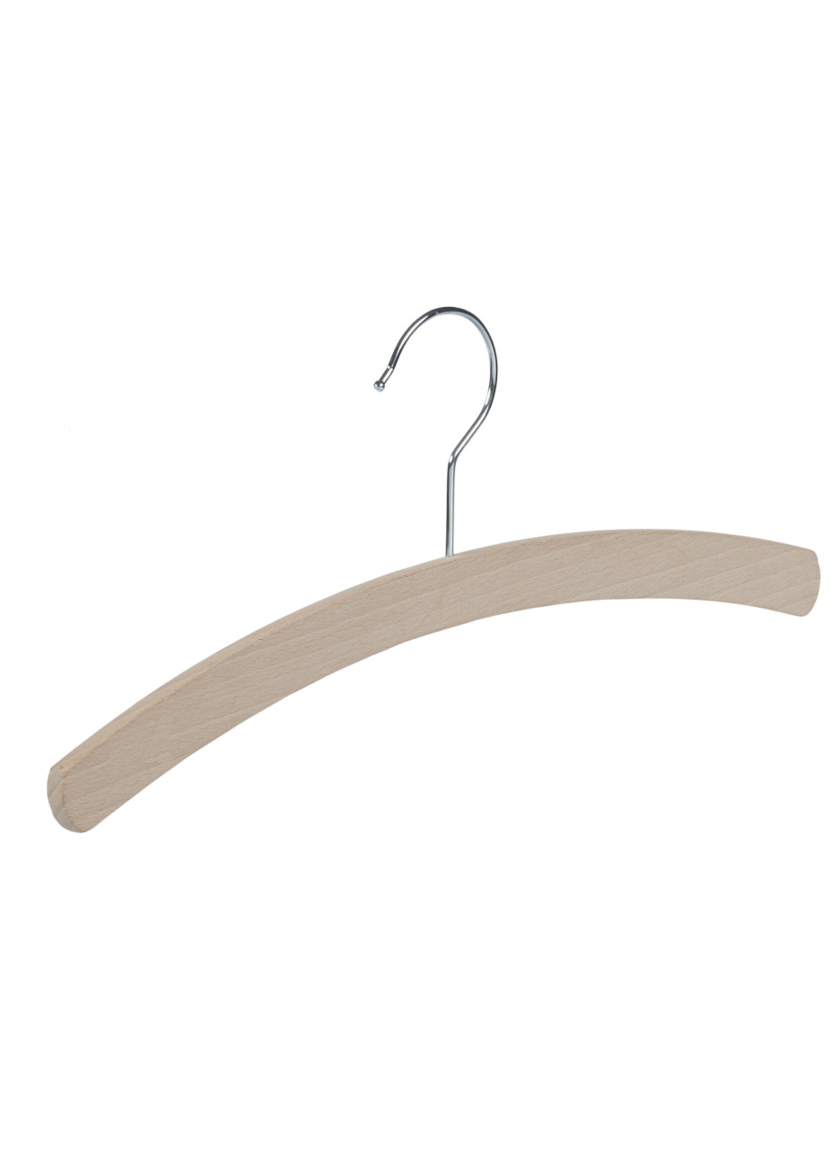 Kledinghanger - Kinderen - 1501-34 - 50 Stuks - Blousehanger - Shirthanger - Beukenhout - Naturel Ongelakt - 34 cm - Kleerhanger - Kinderhanger