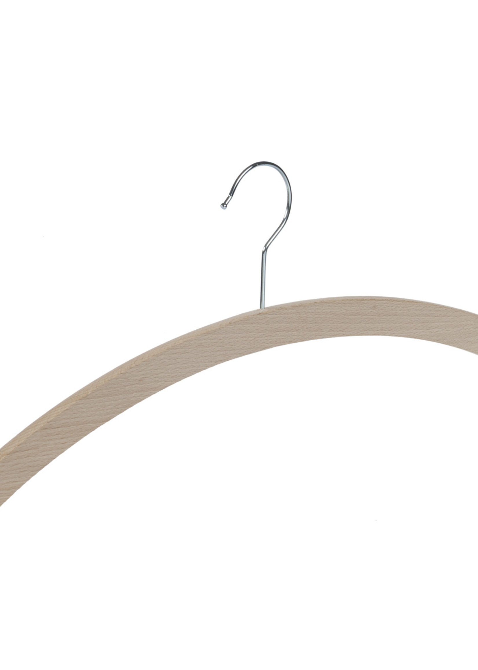Kledinghanger - Volwassenen - 1501-42 - 20 Stuks - Blousehanger - Shirthanger - Beukenhout - Naturel Ongelakt - 42 cm - Kleerhanger
