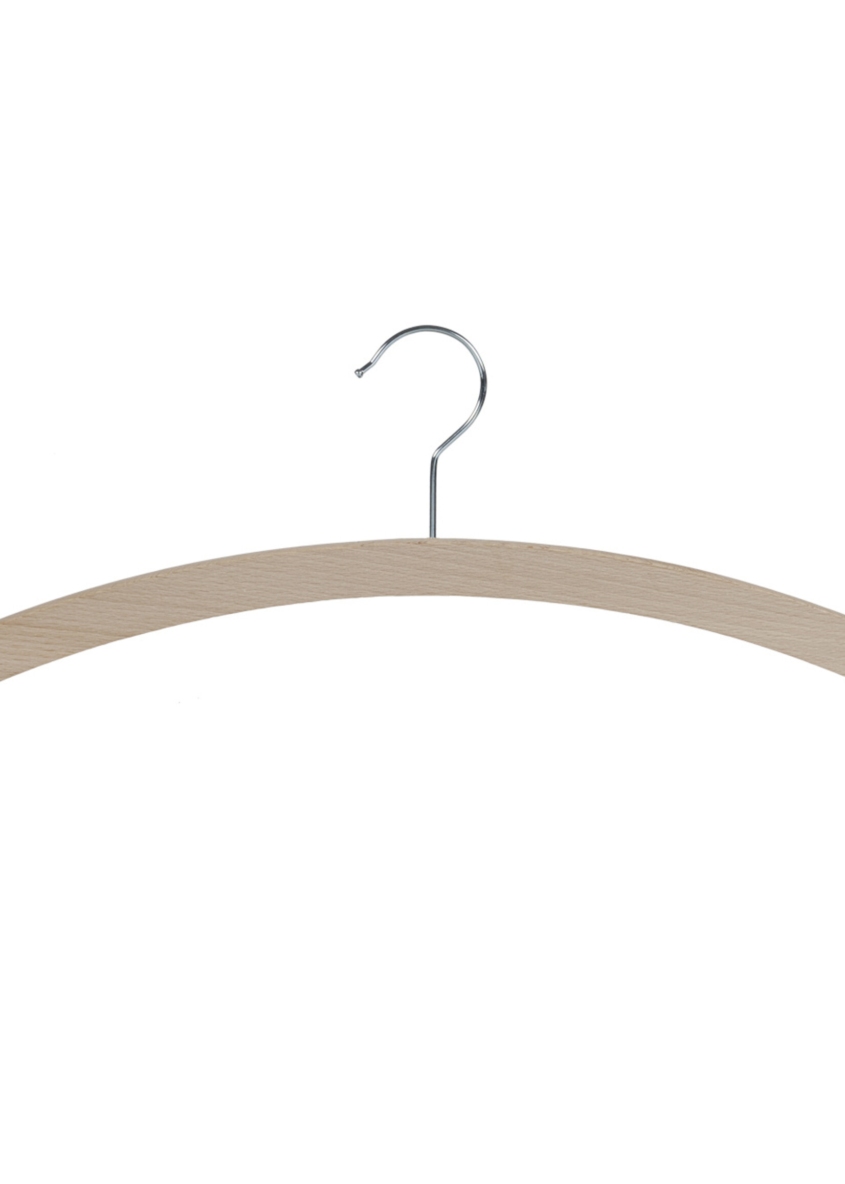 Kledinghanger - Volwassenen - 1501-42 - 40 Stuks - Blousehanger - Shirthanger - Beukenhout - Naturel Ongelakt - 42 cm - Kleerhanger